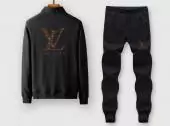 ensemble jogging louis vuitton 2020 lv old flower tracksuit 2piece m-6xl tz8870 noir